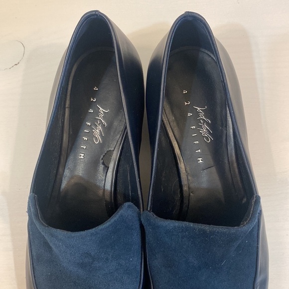 Lord & Taylor Leather Pointed Heeled Loafers - Picture 9 of 13